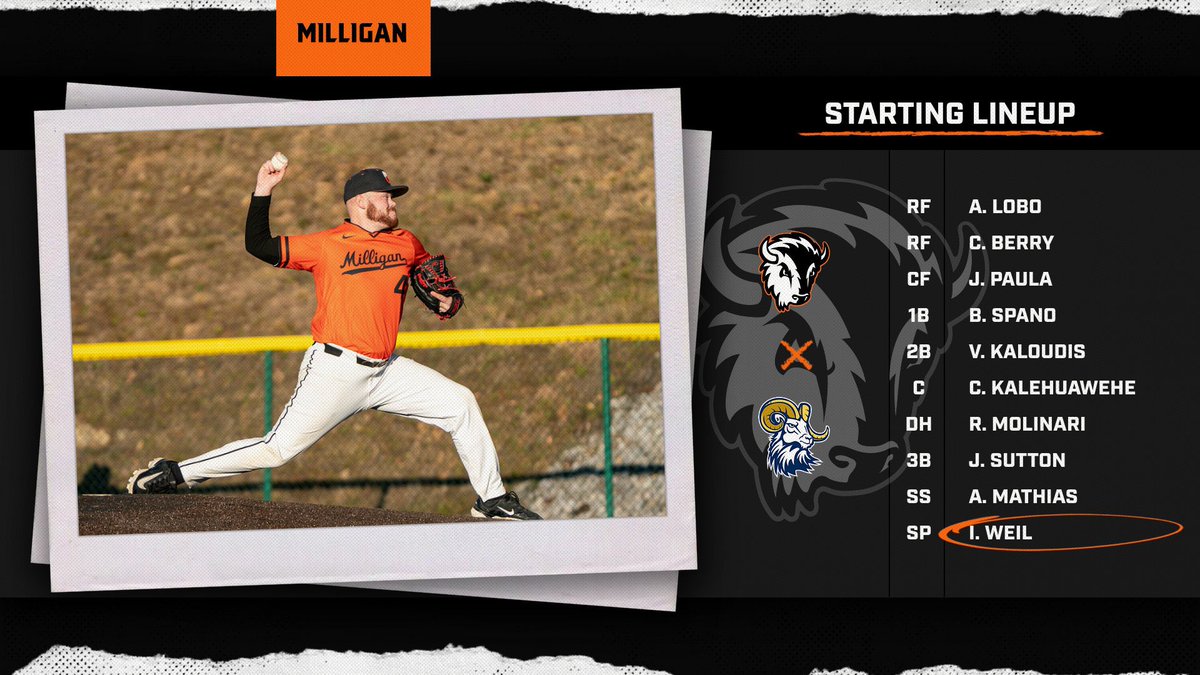 Game 3 Starting Lineup vs. CIU #ChargeTogether x #GoBuffs