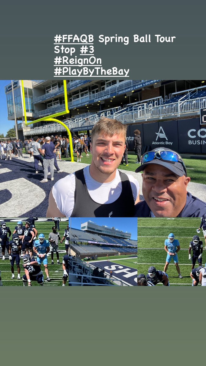 #FFAQB Spring Ball Tour Stop #3 Fun seeing ⁦@GrantMWilson1⁩ do his thing. Mad Ups to ⁦@T_Iannone⁩ & ⁦@KylePollockFB⁩ for arranging the visit. #ReignOn #PlayByTheBay