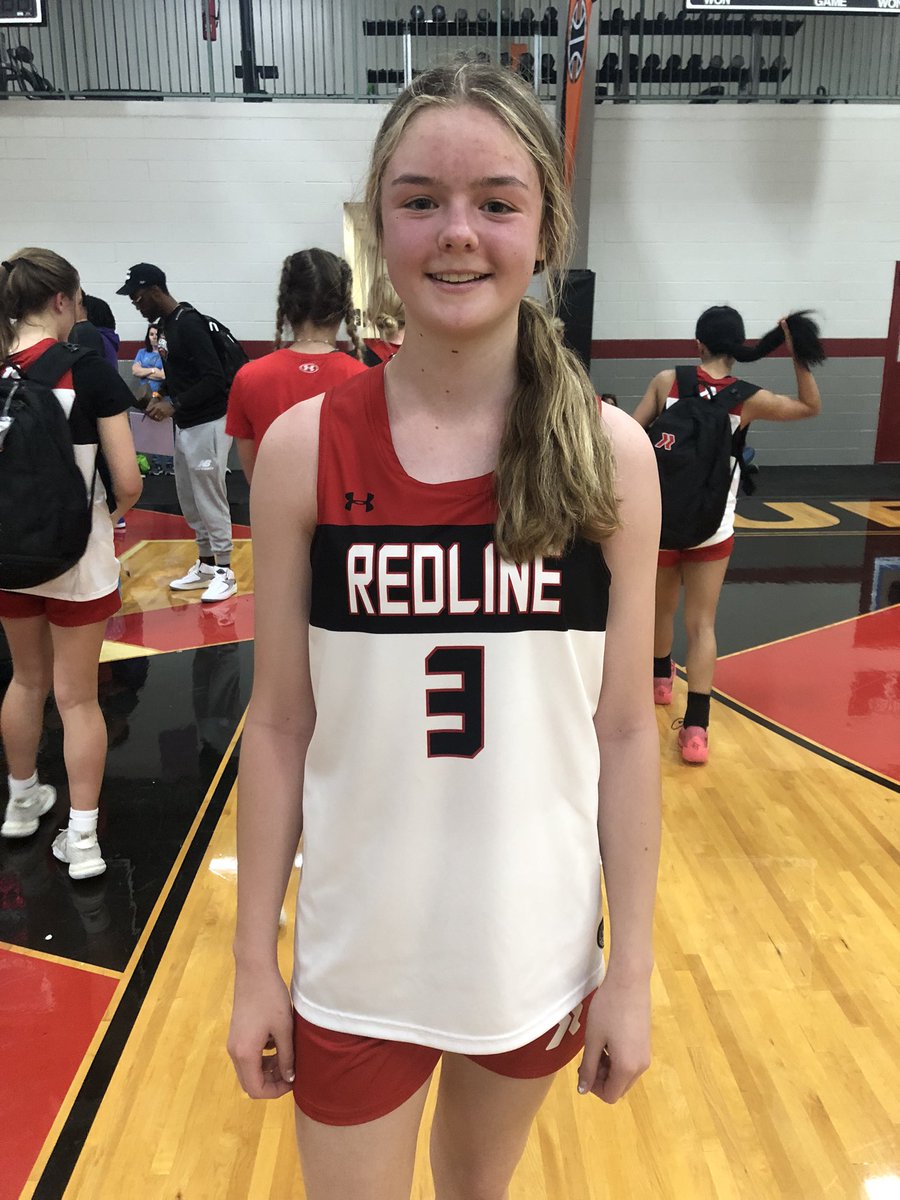 Girls Varsity: SG Claire Carlson leads Redline 17U over HoopAtlanta 2026. Carlson (Cherokee Bluff High School) finished with 13 points, including three 3’s. Tough game between two very well- coached teams!