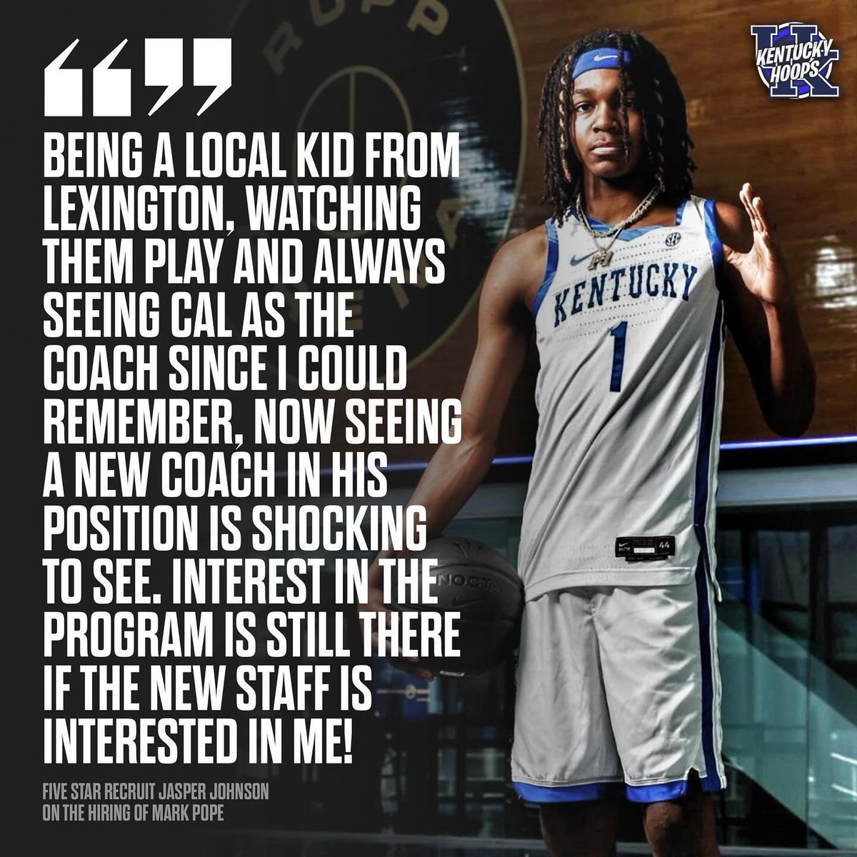 Jasper Johnson says he's still interested in UK. via: @tuckyhoops