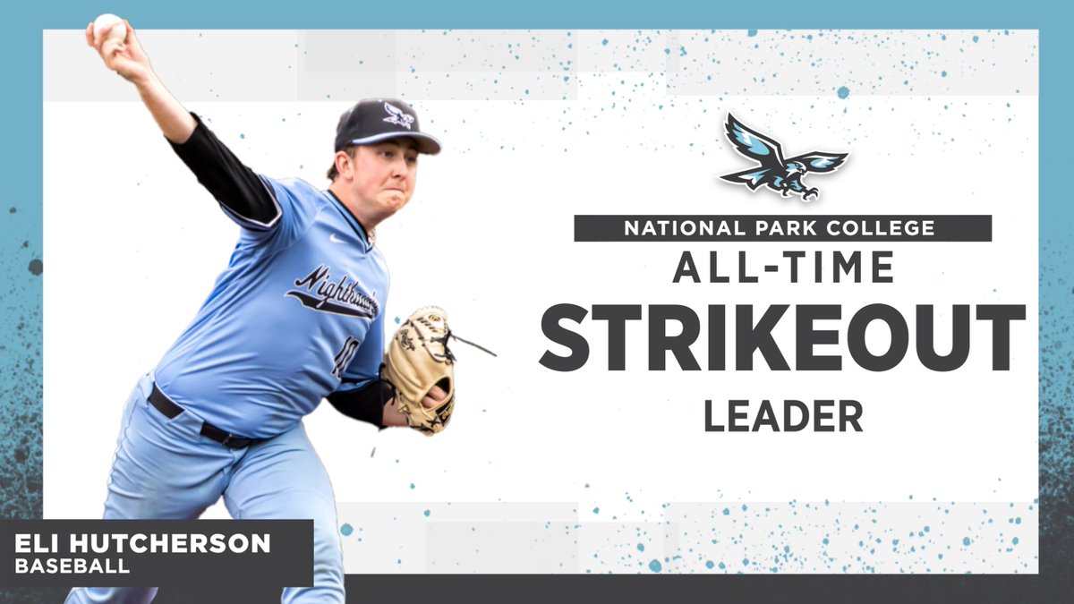 HISTORY for Hutcherson! With three strikeouts in today's 3-2 win over South Arkansas College, #NPCHawks sophomore pitcher Eli Hutcherson passes former Nighthawk Jaden Lewis to become NPC's all-time strikeout leader! Congratulations, Eli! #NJCAA #ThisIsNPC