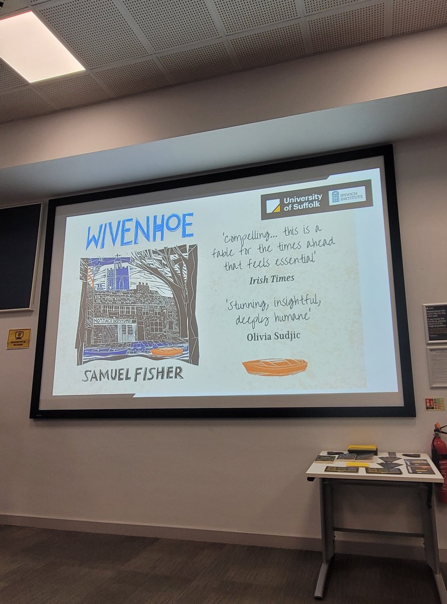 University of Suffolk English (@uosenglish) on Twitter photo We really enjoyed our writing workshop with #SNAP2024 judge Samuel Fisher 📚 Many insightful tips on how to capture landscape in storytelling, explored through his haunting novel #Wivenhoe. Thank you <a href="/fishersamuk/">Samuel Fisher</a>! 🌟 <a href="/Ips_Institute/">Ipswich Institute</a> <a href="/UniofSuffolk/">University of Suffolk</a> <a href="/SuffolkBookTalk/">Suffolk Book League</a> @spaldingamber We really enjoyed our writing workshop with #SNAP2024 judge Samuel Fisher 📚 Many insightful tips on how to capture landscape in storytelling, explored through his haunting novel #Wivenhoe. Thank you <a href="/fishersamuk/">Samuel Fisher</a>! 🌟 <a href="/Ips_Institute/">Ipswich Institute</a> <a href="/UniofSuffolk/">University of Suffolk</a> <a href="/SuffolkBookTalk/">Suffolk Book League</a> @spaldingamber