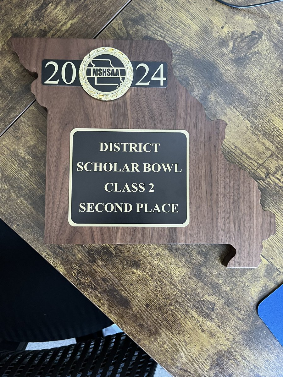 <a href="/PlattsburgHS/">PHS Tigers</a> Academic team brought home a 2nd place finish today at districts losing to a very tough Polo team. Team captain Grant Clifton tied for 1st in All District team honors and also earned Unanimous 1st team All Conference for the 2nd time! Awesome season!! <a href="/PlattsburgAD/">PlattsburgTigersAD</a>