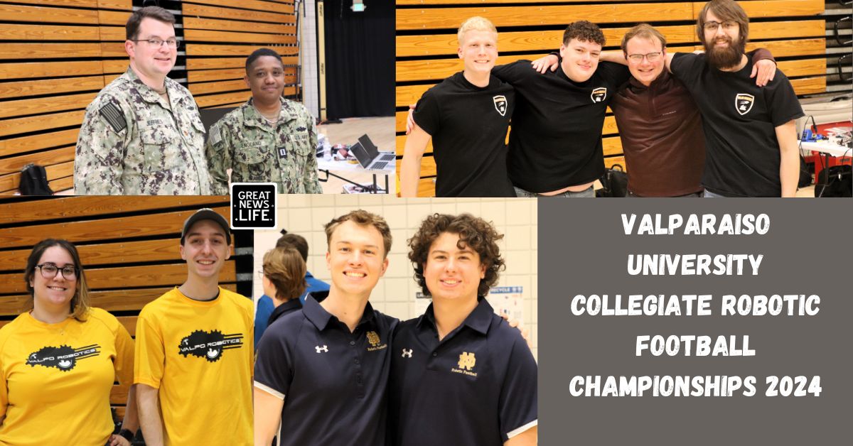 College students gathered at @ValpoU for the Collegiate Robotics Football Championship on April 13! Read more about it ➡️ tinyurl.com/mry3rukp