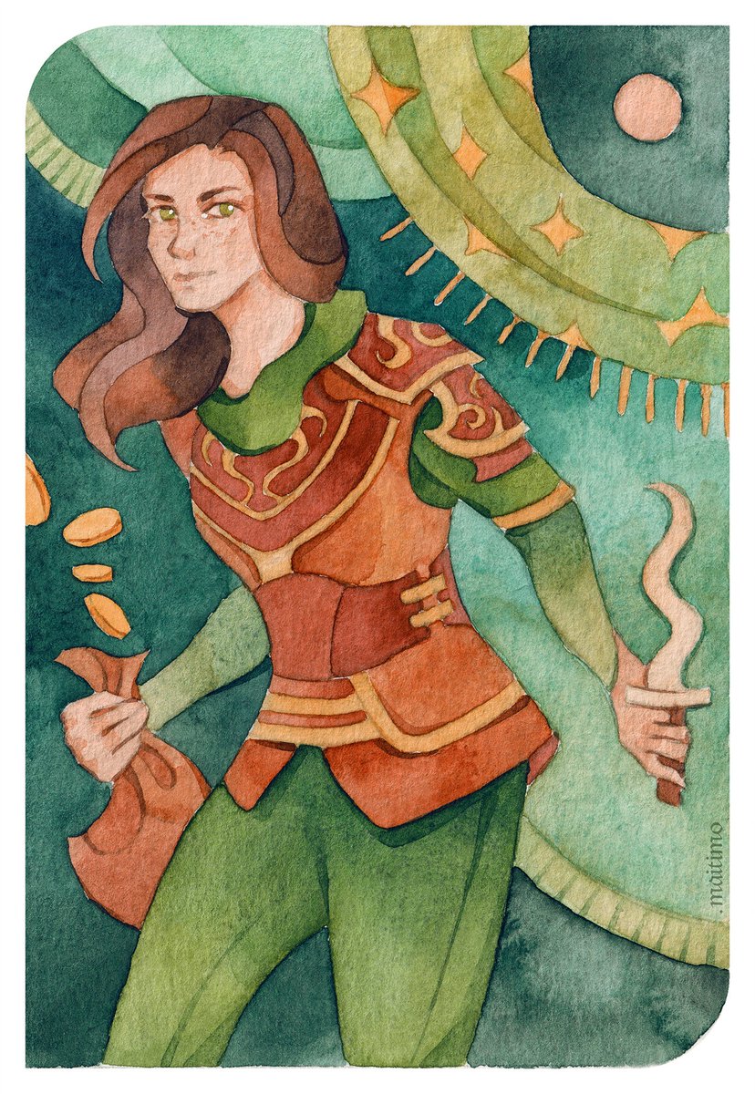 Rogues with dual daggers have always been my weakness, and Keene… Keene is gorgeous, especially in my favorite color combination of green and brown! 💚🤎 #NineFingersKeene #BaldursGate3 #BG3