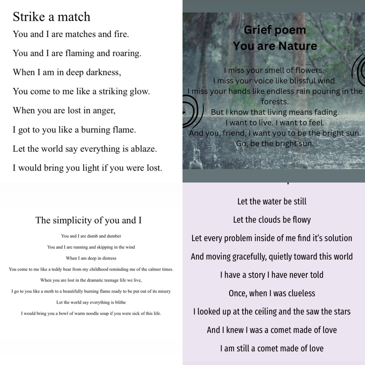 Ms Yannakis’s Grade 11 IB English class, guided by their Student Teacher Ms Hosni, used poetry prompts by @Joseph_Fasano_ to create their own works. Here is a small sample; enlarge to read and go ahead and try your own! #pchs #pfdscomm #pcpride #lbpsb #ibmyp