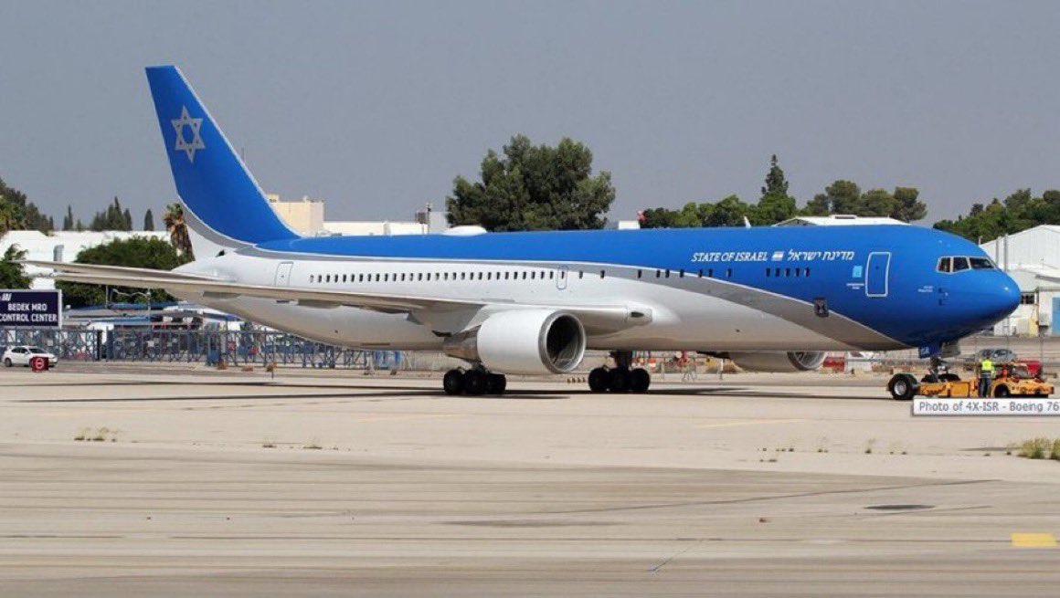 "Avión del Juicio Final" del estado israelí despegó en la madrugada.