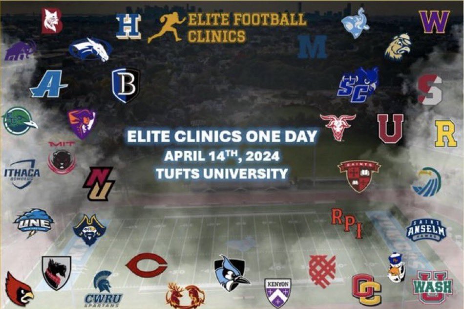 Excited to compete at @EliteFBClinics one day camp tomorrow. Look forward to meeting coaches and working with my teammates @HarrisonDeWitt2 and @JordanSummersBH. @BelmontHillFB @CoachFucillo @turf_surfer