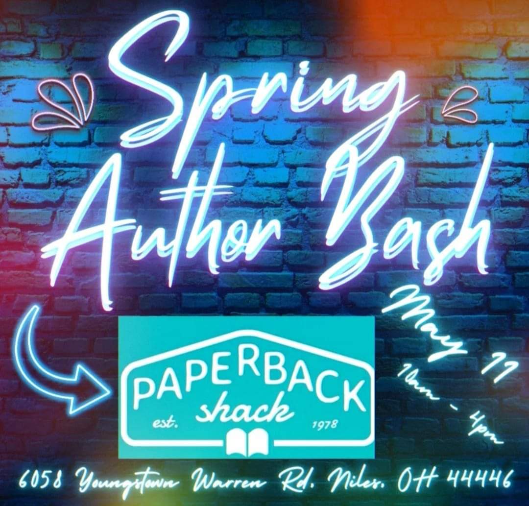 Come meet some local authors in Niles Ohio on May 11
No charge to come check it out.
Located at the intersection of 422 and 46 in the same plaza as Marcs

10-4  May 11th Spring Author Bash 
#NEOhio #booklovers