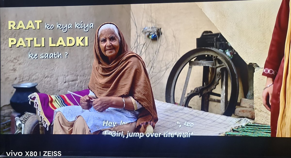 The fun part about #Chamkila is it's roman subtitles of Punjabi lyrics they use to sing. Ashleel kawaita made understandable even if you can't understand Panjabi language. The opening shot of the film will give you goosebumps. @ParineetiChopra & @diljitdosanjh 🔥