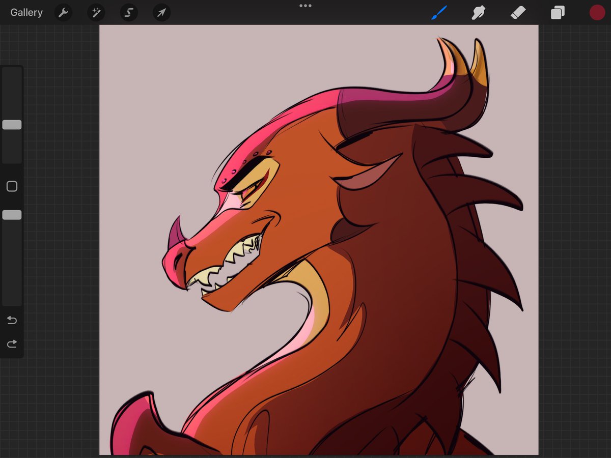 Dragon headshots my zfavorite thing to draw.. #wof