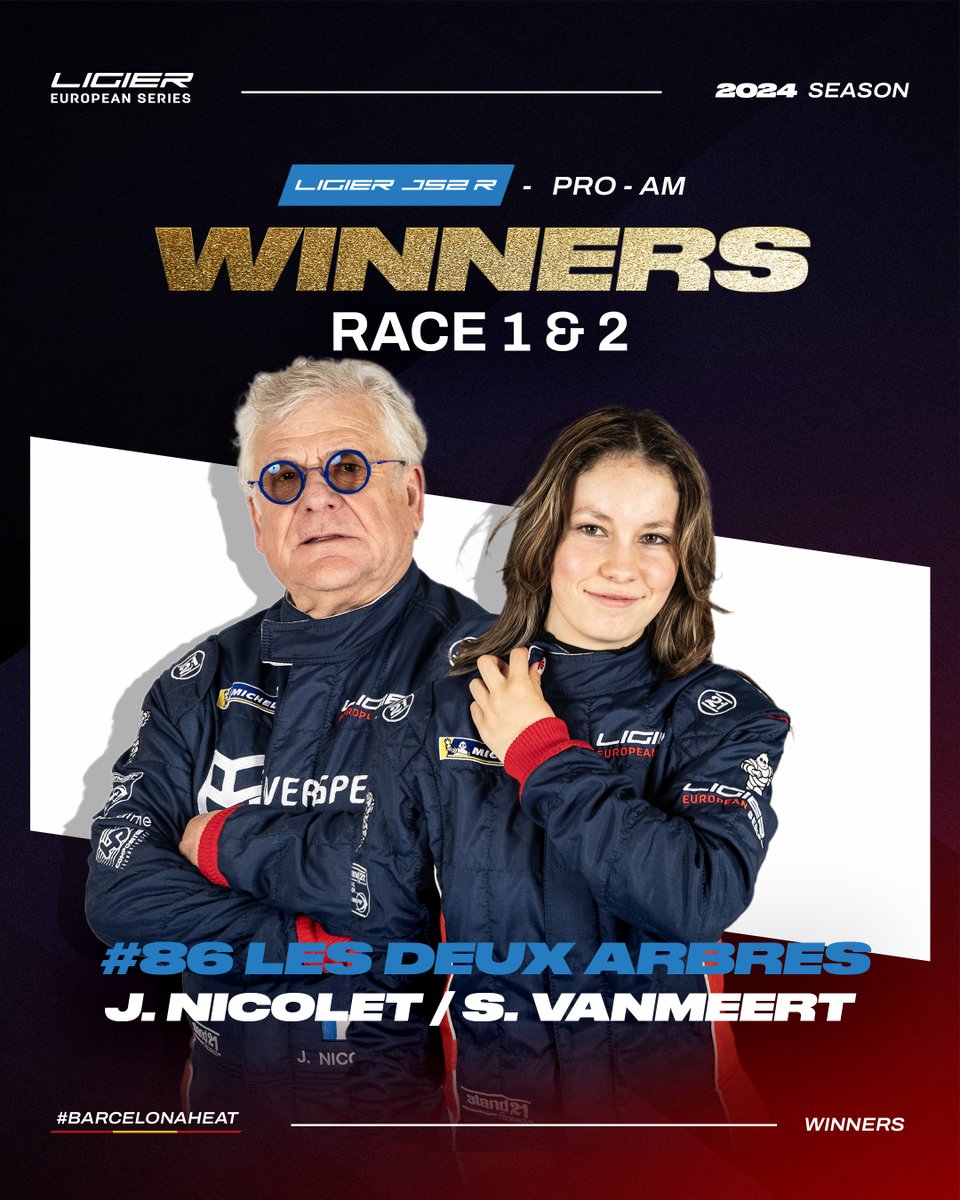 Very good job as well to the winners in the Ligier JS2 R category: Antoine Lepesqueux, Noe Da Cunha, Julien Schell, David Caussanel, Jacques Nicolet, Sita Vanmeert and Louis Stern😎 See you soon in Le Castellet 🇫🇷 🙏 @Michelin_Sport / @Stand21Racewear / Ecodime / @ELFxRacing