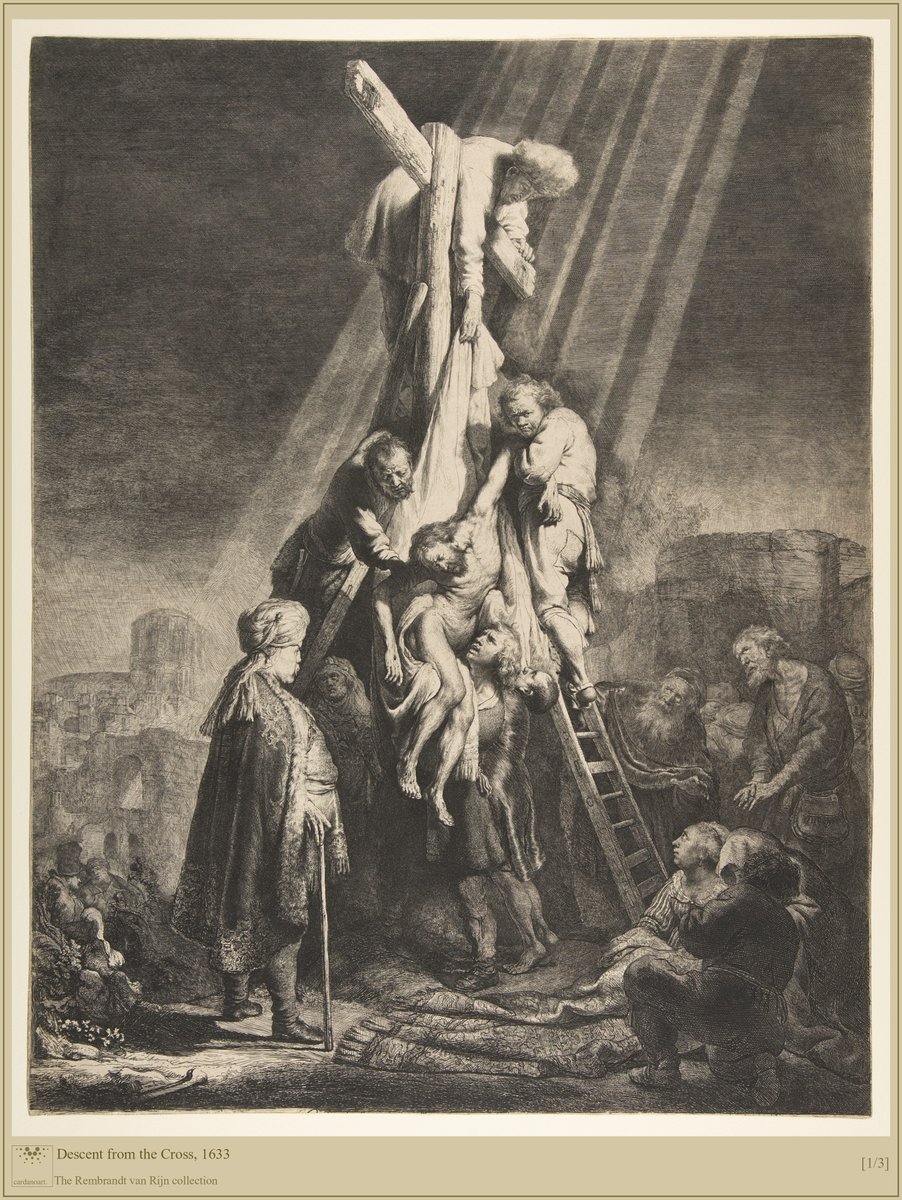 Descent from the Cross, 1633 [1/3] just arrived on the blockchain.  🎨 

#MintingNow #CNFT #Cardano #ada #art #Rembrandt #NFT #NFTdrop