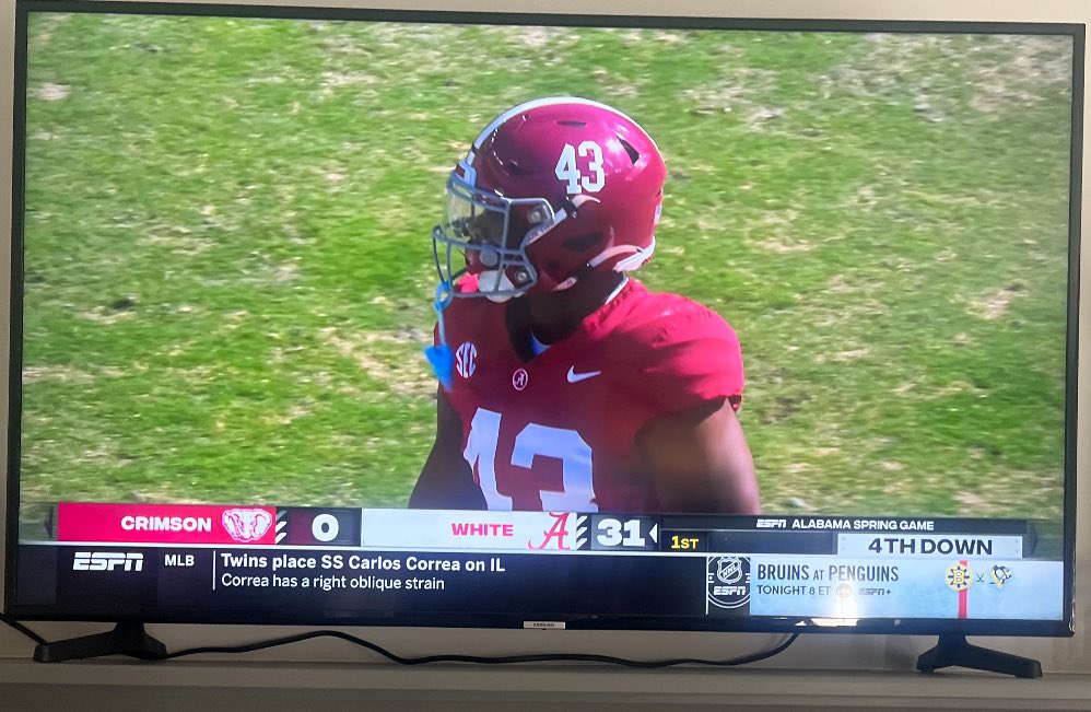 Awesome to see our guy @JayshawnRoss31 on the field in the Alabama Spring game! Keep working Jay! War 🦅