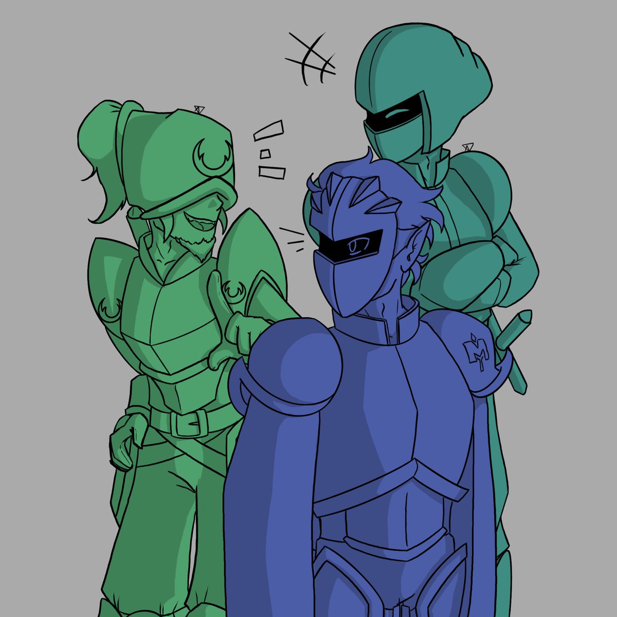 Myorinn's tweet photo. Gijinkas are fun to draw when armour is your bane
#kirby #metaknight #bladeknight #swordknight #Kirby https://t.co/YvT3g1kOvC