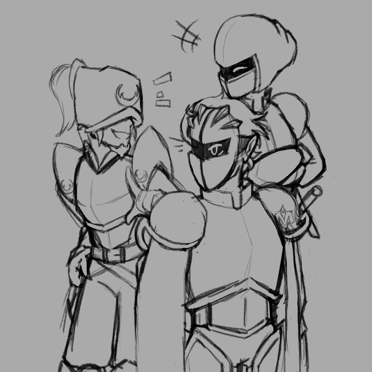 Myorinn's tweet photo. Gijinkas are fun to draw when armour is your bane
#kirby #metaknight #bladeknight #swordknight #Kirby https://t.co/YvT3g1kOvC