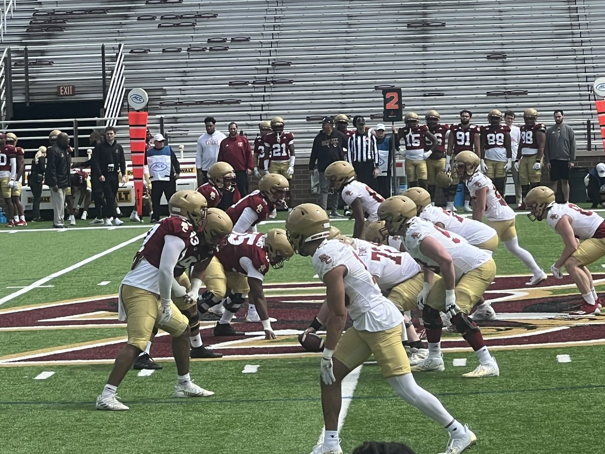 smars319's tweet image. More scenes and sounds from the BC Spring Game. These guys played hard the entire time and it’s exciting to see what BoB is doing to prepare the team for next season! @BCFootball @BCFootballFans @WillBlackmon @OurBleepinCity1 #wearebc #forboston #forbostonalways #earnit