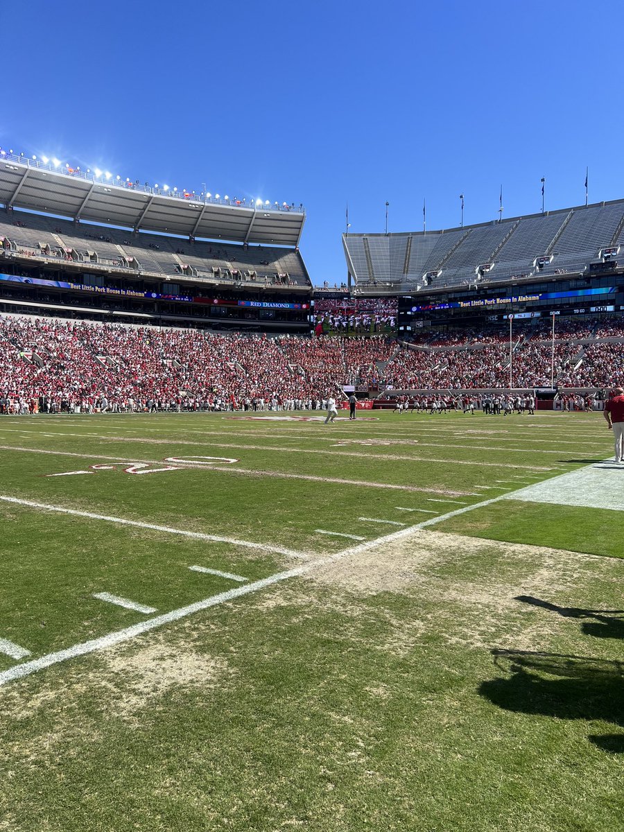 72,358 is the attendance for A-Day today in Tuscaloosa