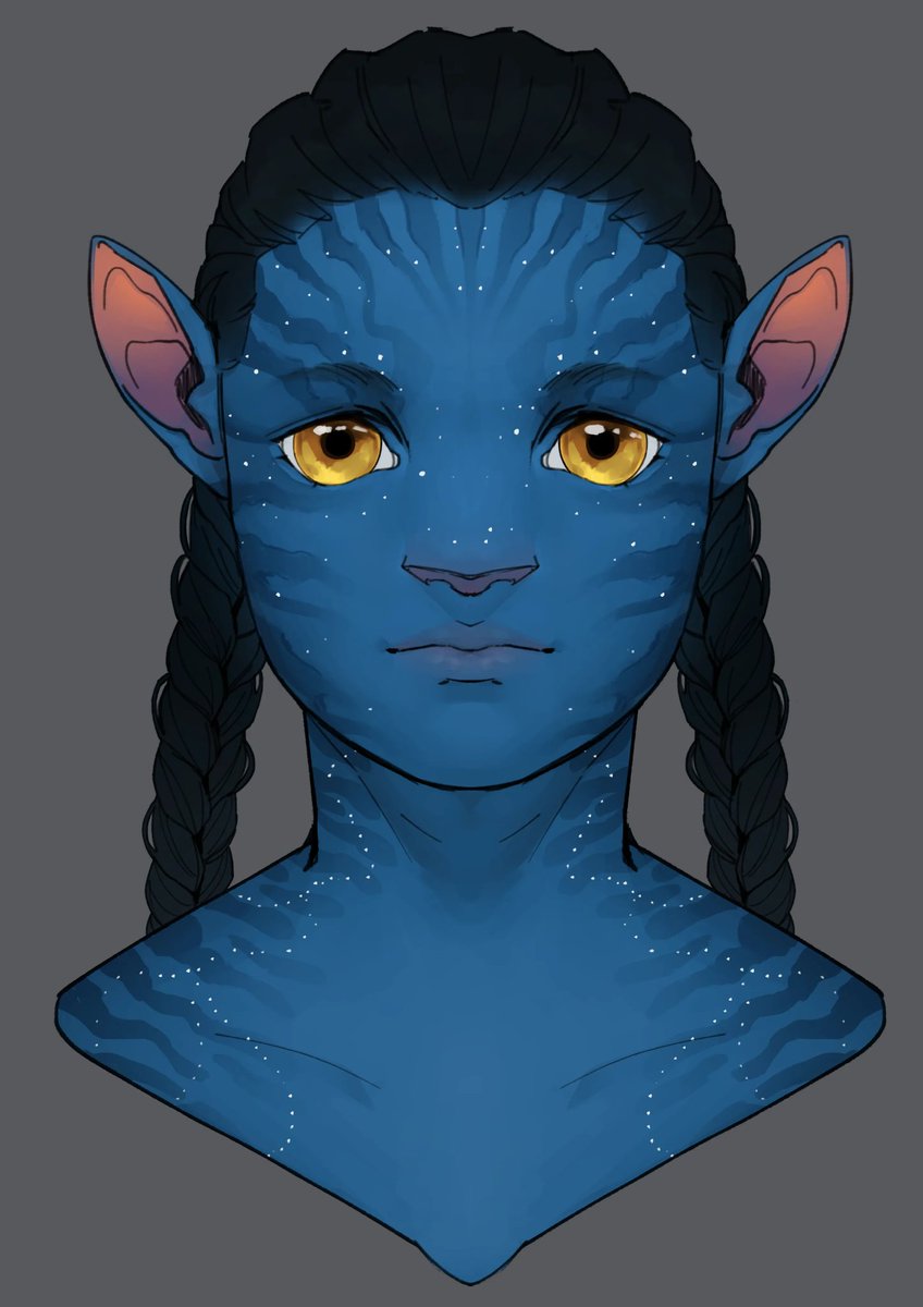 Icon Lil blue girl with fluffy cheeks named ' Apikaliya ' Youngest child of Dale family (Sharkbait's favourite) #AvatarTheWayOfWater #avataroc #navioc #avatar #avatartwt #atwow