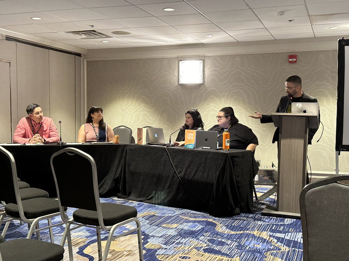 #OAH2024 panel on the Latinx Souths with @UNC_Press authors @ProfCeciliaM @Dr_SarahMac & @lori_flori with @fhinojosa956 and @Latinohistory @LatinxHistories