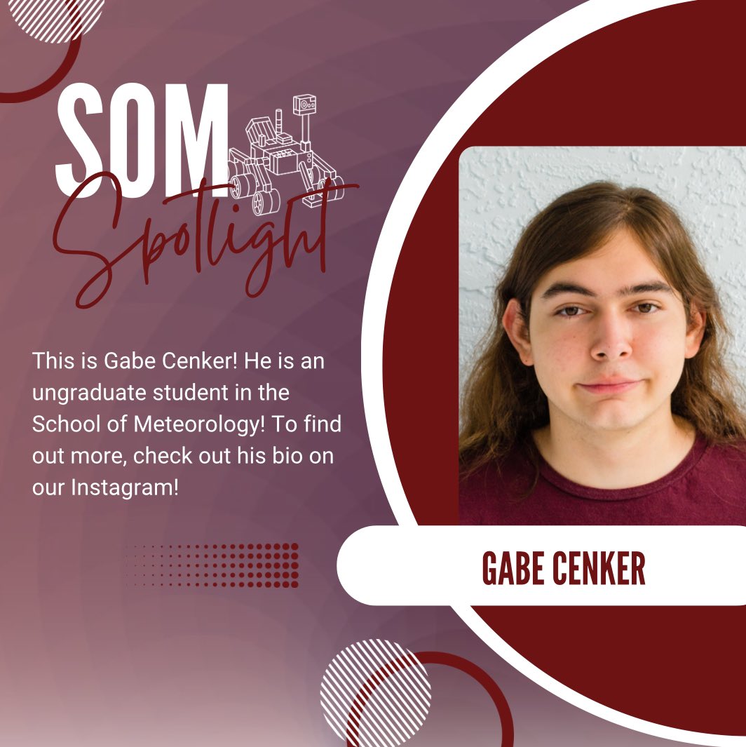 Our SoM Spotlight for this week is… Gabe Cenker! 🌪️