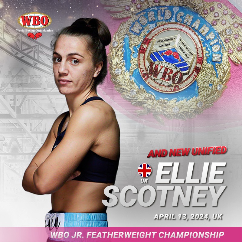 💥Congrats to the new Unified WBO Jr. Featherweight Champion 🇬🇧 Ellie Scotney, who defeated former world champion 🇫🇷 Segolene Lefebvre, via UD at Manchester Arena. Scorecards: 99-91, 97-93, 97-94. 🖥 DAZN