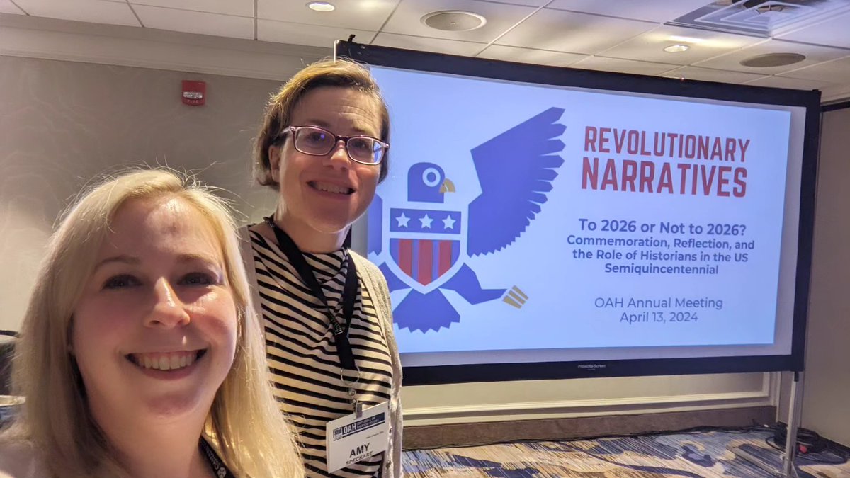 We had a great time at #OAH24 discussing the role of historians in the U.S. Semiquincentennial and brainstorming some best practices, guiding principles, and goals for participating in a meaningful way. Thanks to everyone who attended for a lively discussion!