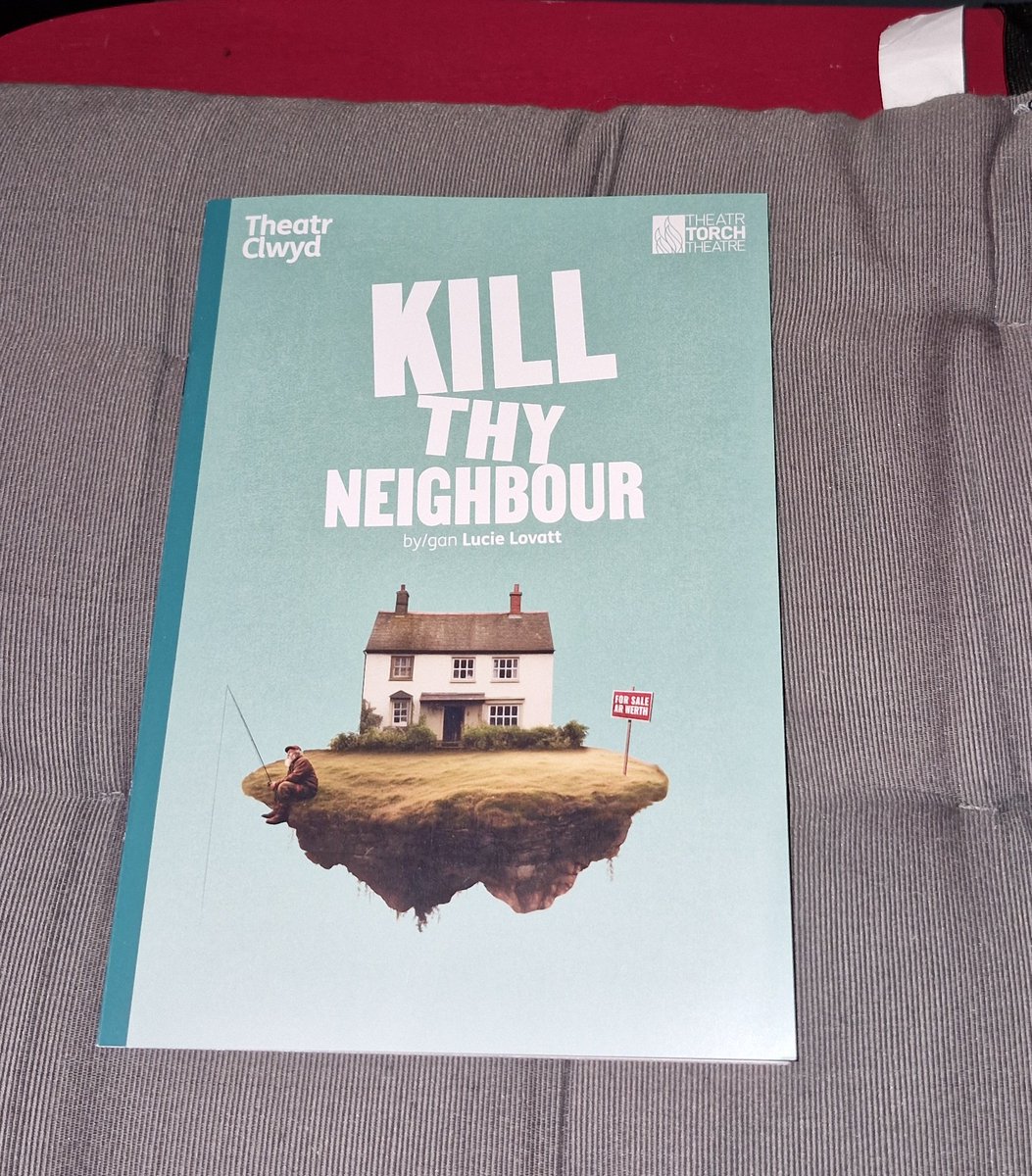 Bit of an excursion to @ClwydTweets for #KillThyNeighbour. Delicious performances in juicy black comedy partially inspired by the second home crisis in rural Wales.