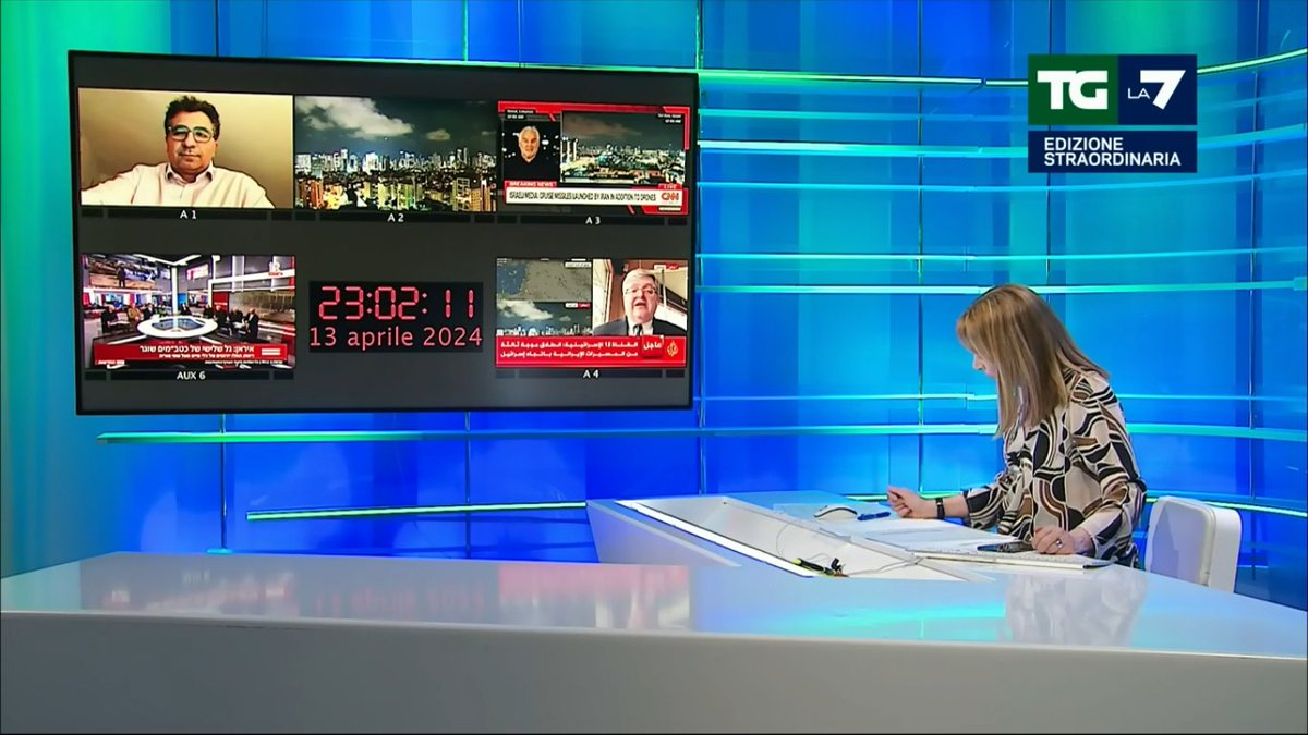 Paola Mascioli riprende l'edizione straordinaria del Tg La7. #IranAttack