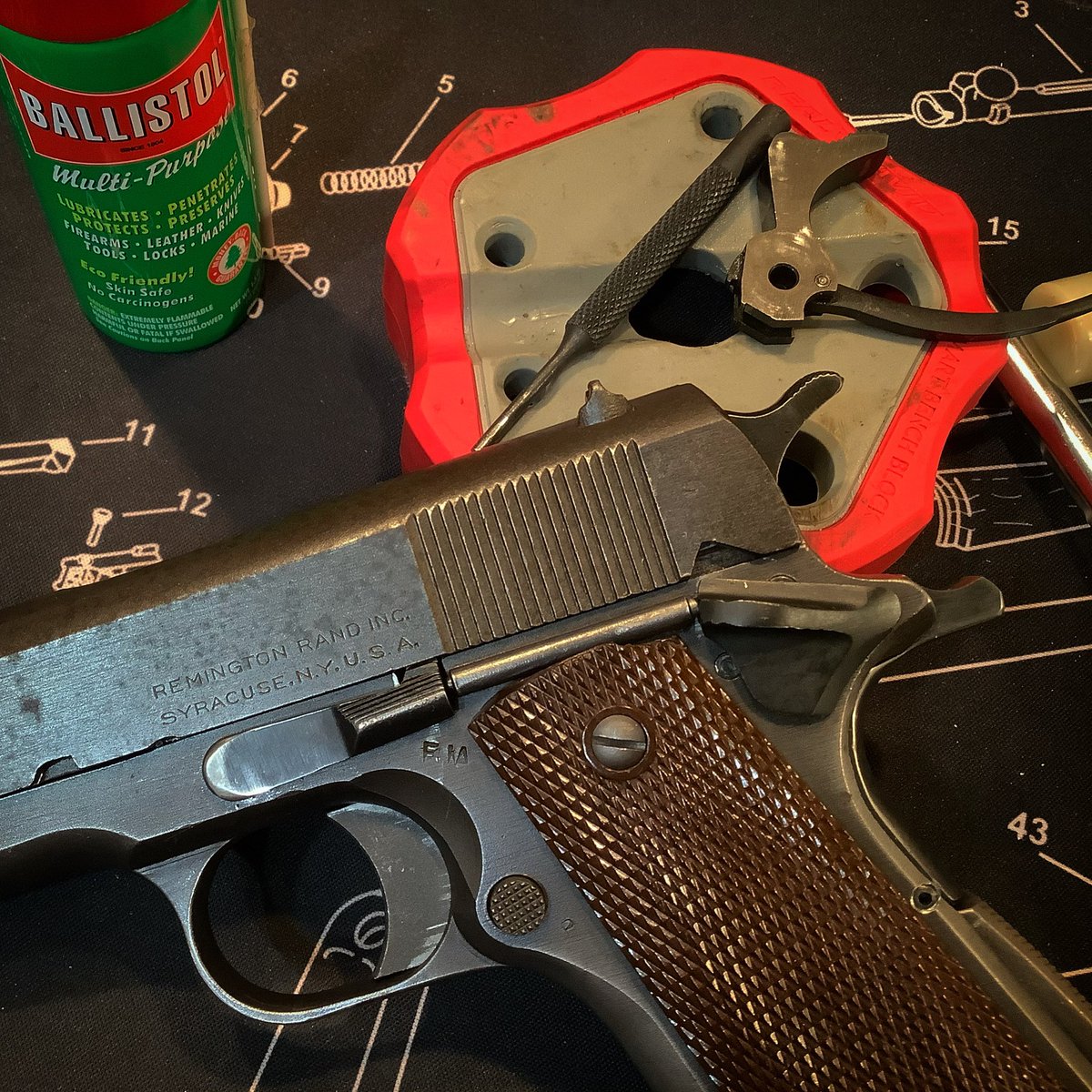 OldMauserMan's tweet photo. Finally replaced that post-war hammer with one from WWII. Now…on to the trigger! https://t.co/iy8qClJsu4