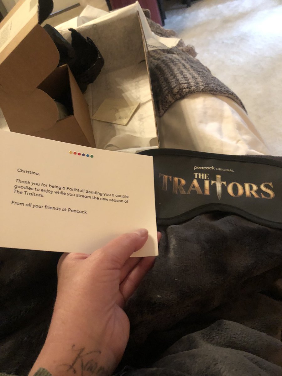 Ummmmmm thank you @peacock I’m in heaven. And yes, Traitors is the best show on television. And yes my friend Kate Chastain should always be on!!!