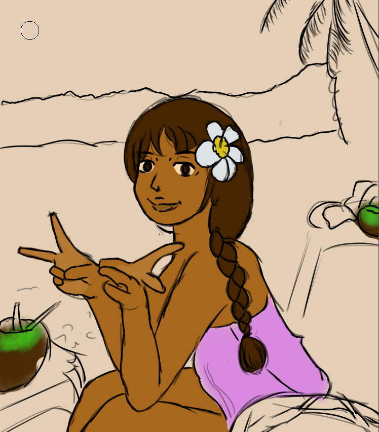 fierrowill's tweet photo. im lazy for the back #reynaramirez at the beach (tortugero LOL) #pjo https://t.co/OFX1Jum1oM