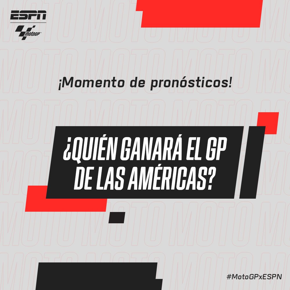 ¿Viñales se quedará con un 3 de 3? ¿Marc dará el batacazo? ¿Martín sorprenderá? 💥🇺🇸 ¡Los leemos! 👇🏽