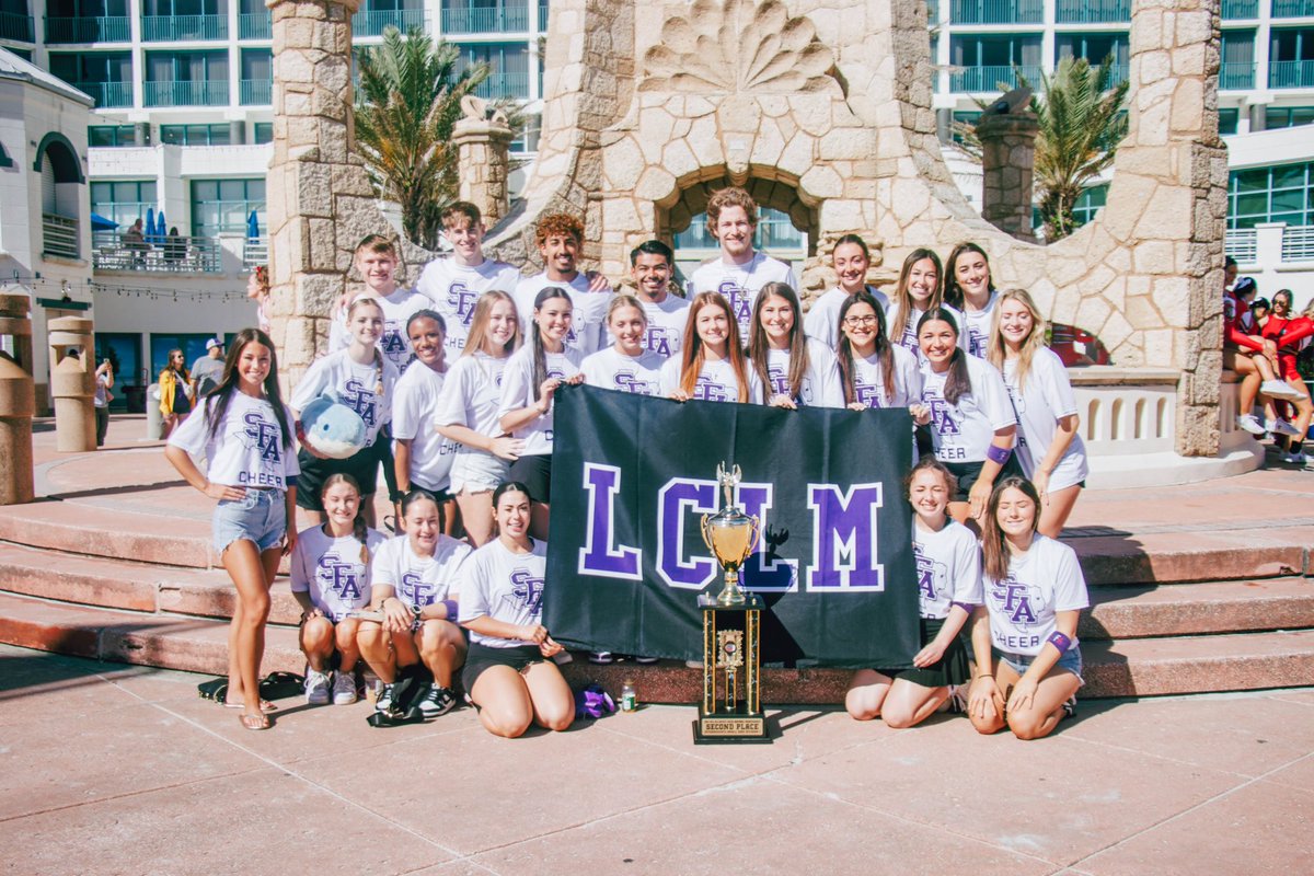 SFA_Cheer_'s tweet photo. National Runner-Up 🪓

Our Intermediate Small Coed is walking away  second in the nation with an event score of 97.2! 

#AxeEm x #RaiseTheAxe x #LockIn https://t.co/3UjdpwzSJr