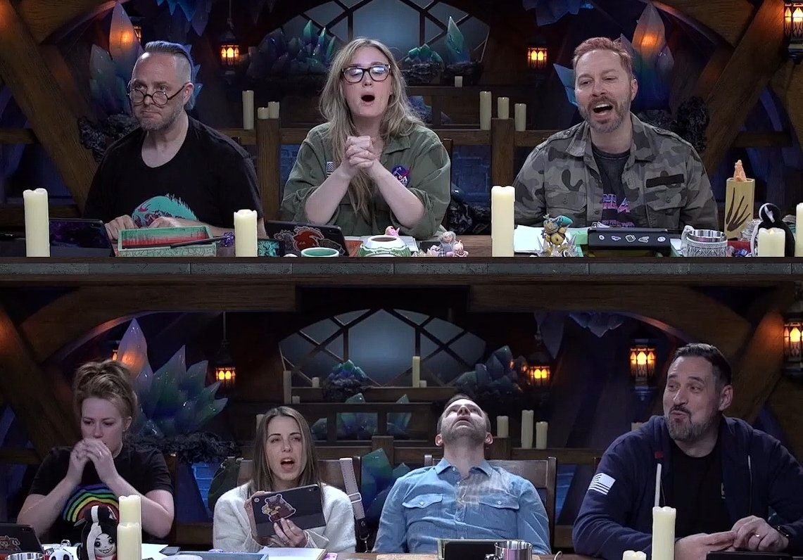 Episode 91, Bells Hells, #CriticalRole #CriticalRoleSpoiler #FCG Taliesin: Its bad. So bad. Ashley: o o o o ow! Sam: I wanna do this! Marisha: Please, no... Laura: What? No, wait! Liam: Groans in air Ashari Travis: Hell yeah!!!