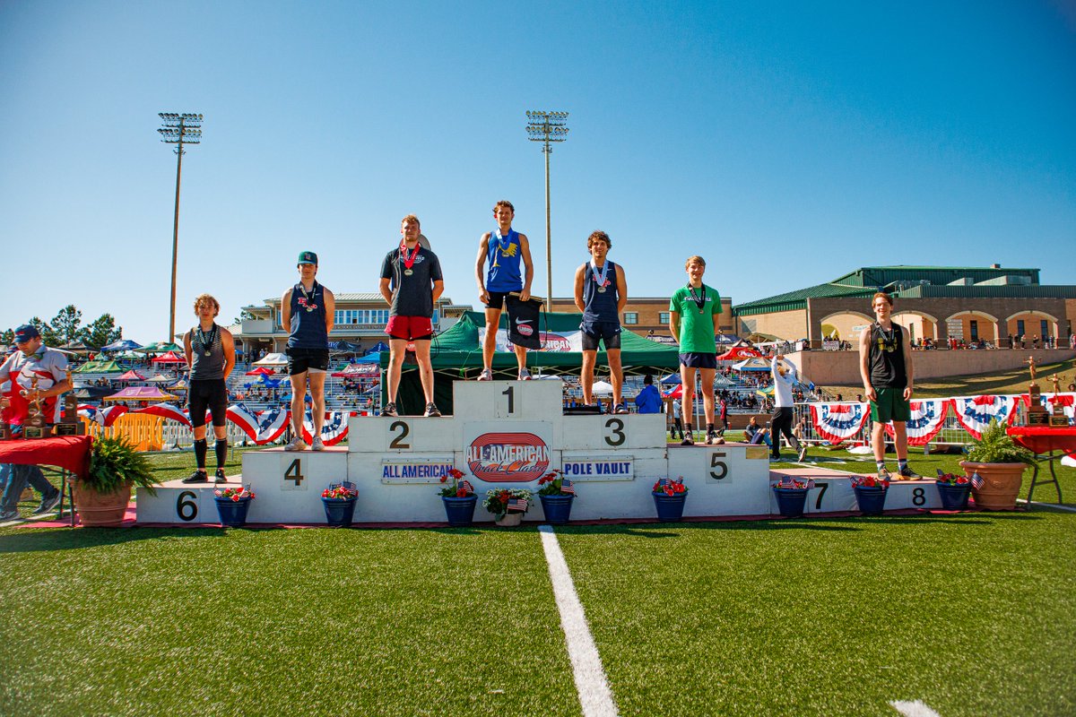 Jaxon Jerabeck - Boys Pole Vault All-American Champion & AATC Most Valuable Vertical Jumper; Mark: 15'6