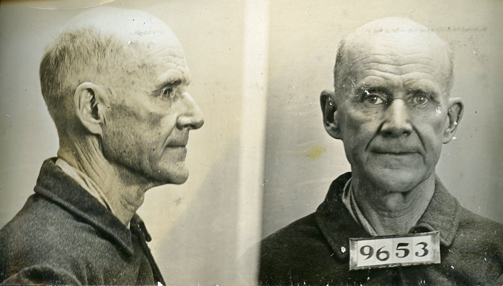 Apr 13 1919 - US socialist Eugene V. Debs goes to prison for speaking out against the draft during WW1.