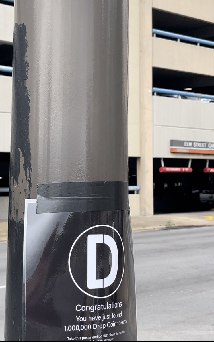 1,000,000 Coin Wallet is still sitting there in Dallas, Tx👀 📍Olive St & Elm St Tag us if you go grab it 🔥(don’t post the sensitive info though)