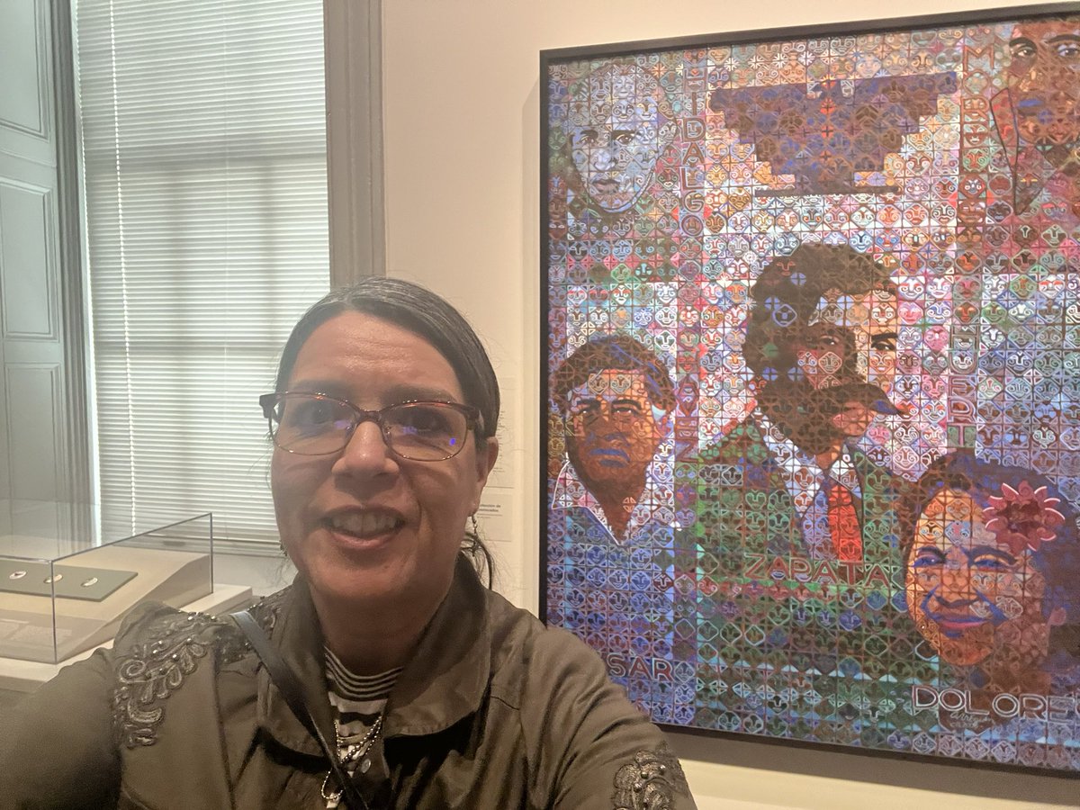 The struggle is real, pero “la lucha te da energía”~Dolores Huerta~ @smithsoniannpg Portraits of Chicano Male Unbonded series Paintings by Alfredo Arreguín: Sueño and The Return to Atzlan