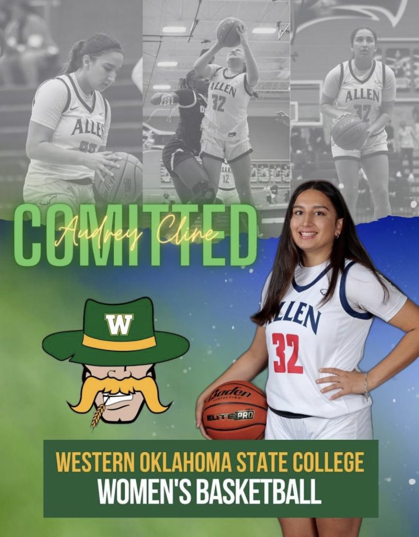 Audrey Cline (@audreyclinee) on Twitter photo Very excited to announce my commitment to Western Oklahoma State <a href="/westernokstate/">Western Oklahoma State College</a> thank you to <a href="/BballcoachBlack/">Jared Black</a> for giving my this opportunity and thank you to all the coaches and family that support me and push me to be my best 💚💛 Very excited to announce my commitment to Western Oklahoma State <a href="/westernokstate/">Western Oklahoma State College</a> thank you to <a href="/BballcoachBlack/">Jared Black</a> for giving my this opportunity and thank you to all the coaches and family that support me and push me to be my best 💚💛