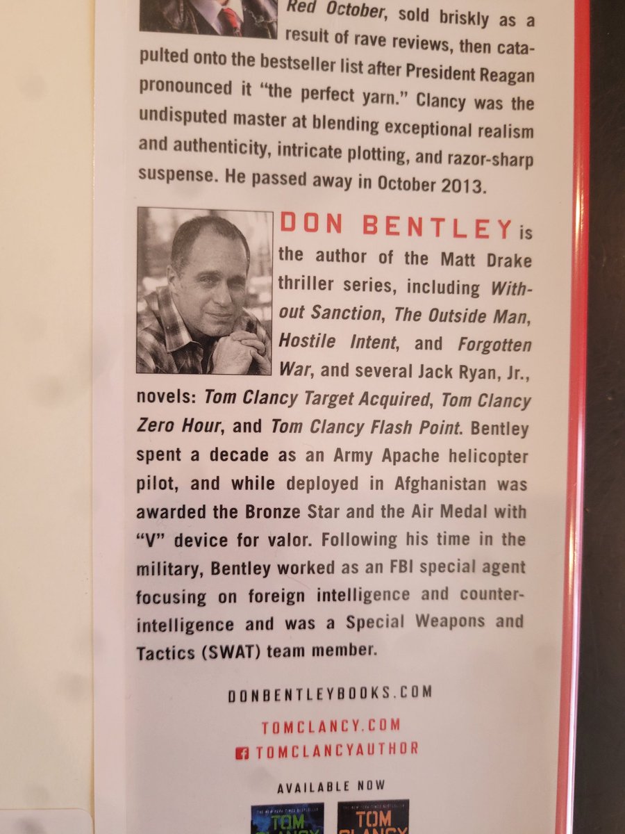 Just finished #WeaponsGrade by @bentleydonb Was this really his seventh Tom Clancy novel??!! If so, where did the time go!!! Really enjoyed this one