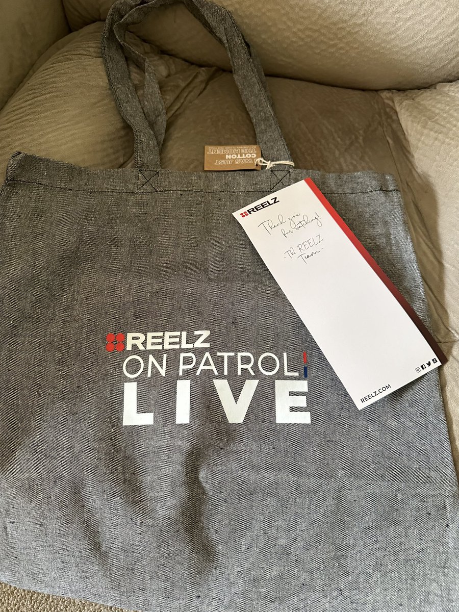 Thank you, <a href="/ReelzChannel/">REELZ</a> and <a href="/OfficialOPLive/">On Patrol: Live</a> for the nice tote!  I ❤️ it! #REELZ #OPLive #TotesMaGoats