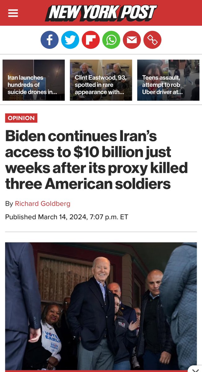 Biden enabled Iran’s attack on Israel. His impotence on so many levels will lead us into World War III. God help us all.