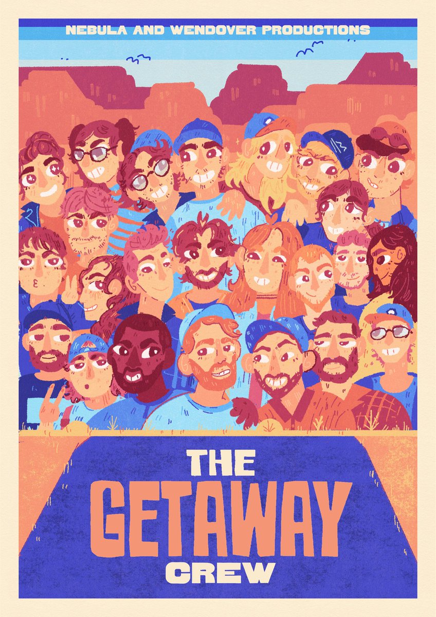 the getaway crew :D - really excited about this show so thought i’d draw a lil tribute to the crew of it!!