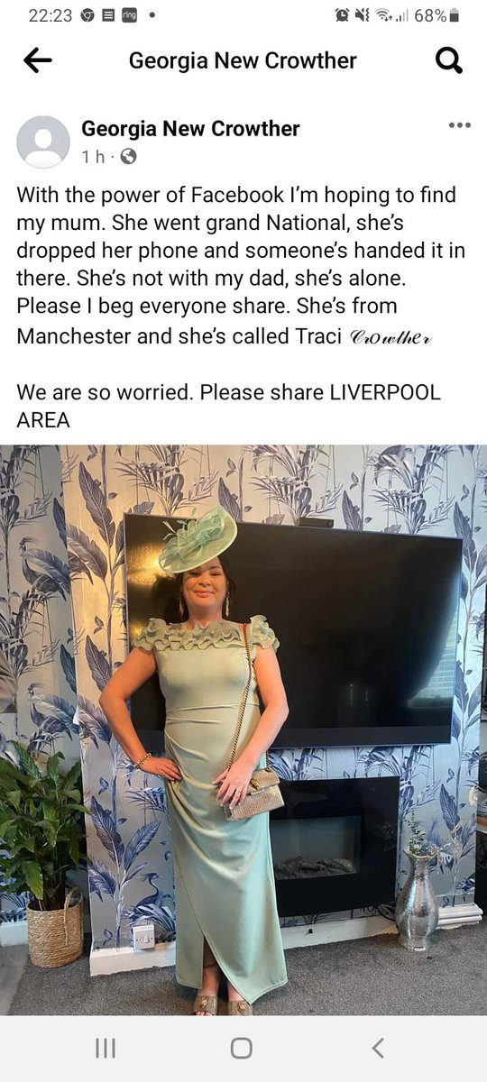 If anyone around Liverpool sees this lady please get in touch with the police, thank you