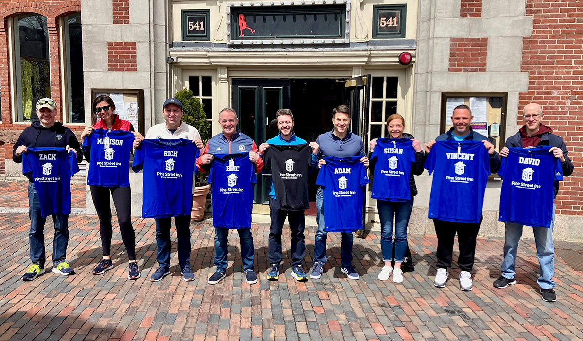 Pine Street staff enjoyed a team building/pre-marathon brunch with #TeamPineStreet earlier today. Thank you to our @BankofAmerica @bostonmarathon team. Click here to support the team and help end homelessness: ow.ly/eZE450RfEfH