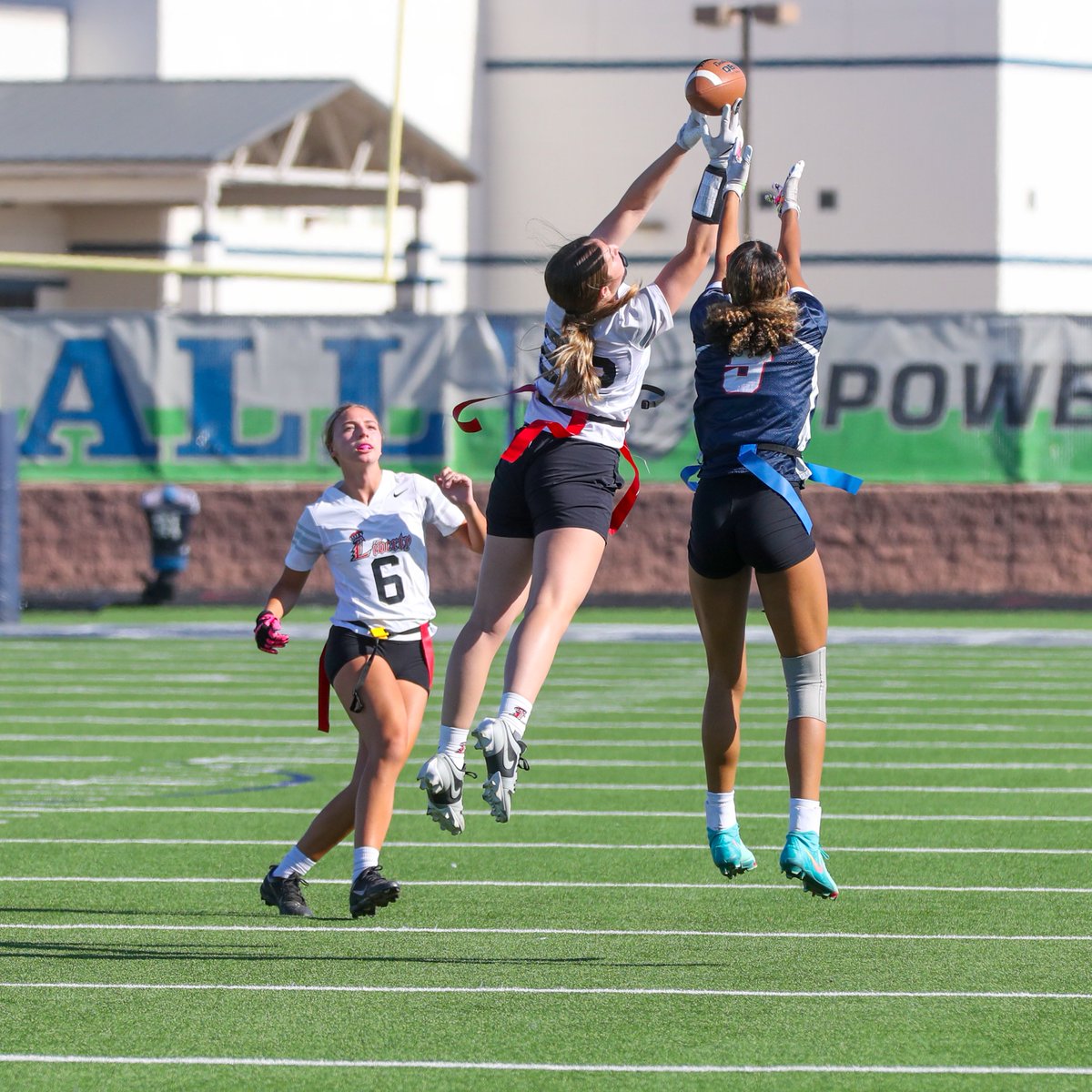 Liberty and Pinnacle in their first round game of the Scottsdale, Peoria &amp; PV flag football Jamboree.