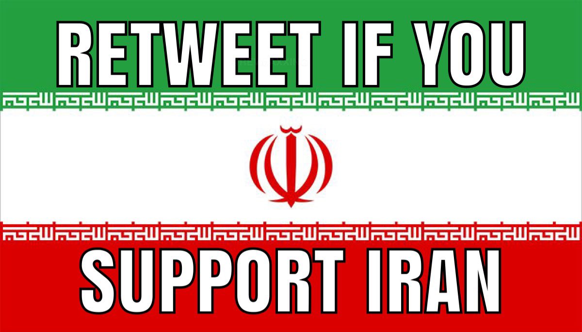 Retweet this if you are supporting Iran. #Iran #ısrael #Iranians #Israeli
