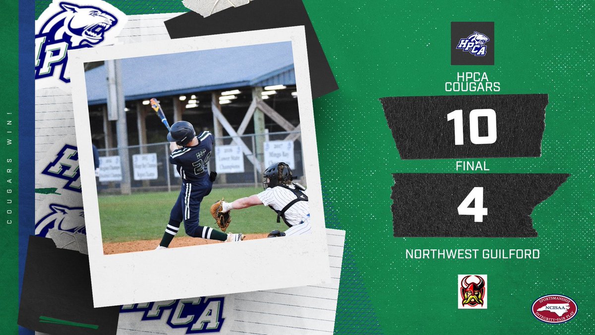 HP Christian Baseball (@hpca_baseball) on Twitter photo Cougars get a BIG WIN over 4A -NW Guilford 10-4. <a href="/JakeDunlap5/">Jake Dunlap</a> 4-4 with HR-2RBI,2 Runs <a href="/EvanGoodwin20/">Evan Goodwin</a> 4-4 -2RUNS, Prince Odom 2-4-2B <a href="/MaddoxPerez32/">Maddox Perez</a> 2 RUN HR, <a href="/Big_Mack__/">Mack Johnson</a> 2 RUN HR, <a href="/MabeJaxon/">Jaxon Mabe 2026</a> 2-3,2B <a href="/HPEmichael/">Michael Lindsay</a> <a href="/NCISAA1/">NCISAA</a> Cougars get a BIG WIN over 4A -NW Guilford 10-4. <a href="/JakeDunlap5/">Jake Dunlap</a> 4-4 with HR-2RBI,2 Runs <a href="/EvanGoodwin20/">Evan Goodwin</a> 4-4 -2RUNS, Prince Odom 2-4-2B <a href="/MaddoxPerez32/">Maddox Perez</a> 2 RUN HR, <a href="/Big_Mack__/">Mack Johnson</a> 2 RUN HR, <a href="/MabeJaxon/">Jaxon Mabe 2026</a> 2-3,2B <a href="/HPEmichael/">Michael Lindsay</a> <a href="/NCISAA1/">NCISAA</a>