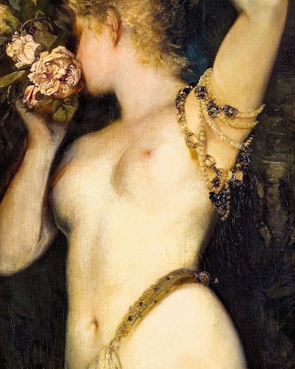 Die fünf Sinne; Der Geruch. (1872-1879)
Hans Makart. (1866-1926)🖌️🌹
Austrian Painter.